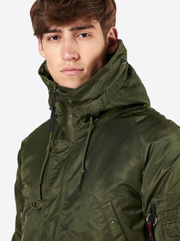ALPHA INDUSTRIES Zimná parka 'N3B VF 59' - Zelená