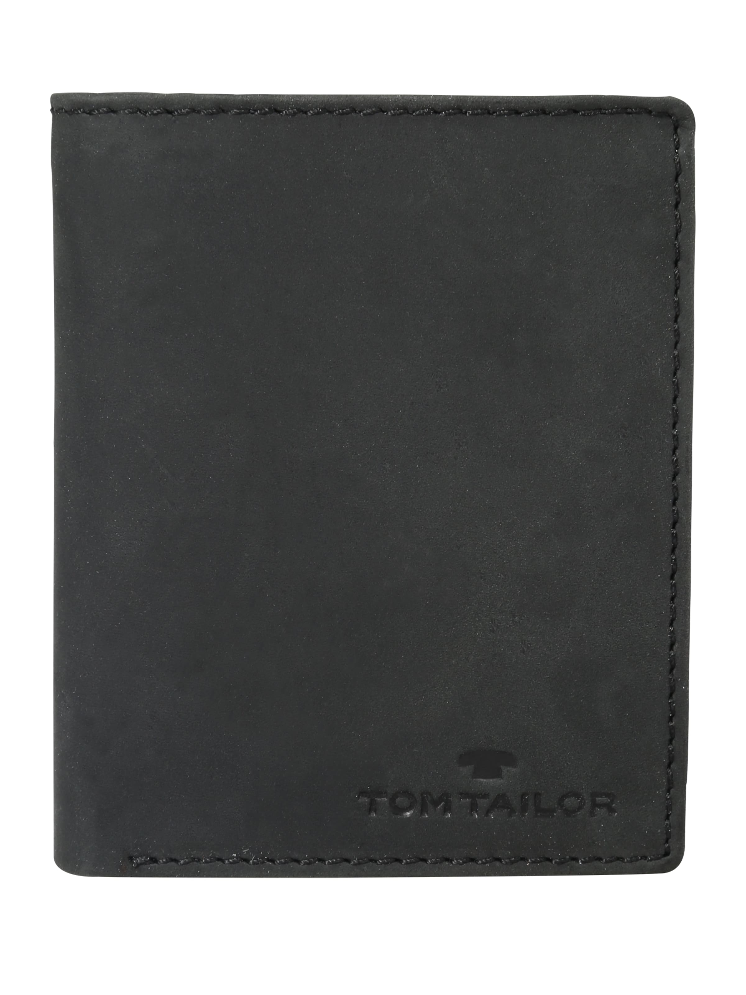 TOM TAILOR Peňaženka 'Ron' - Čierna: predná strana