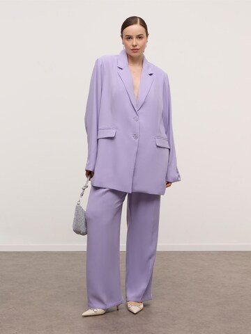 Modern Lavender Suit Look