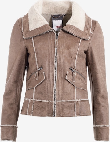 Maze Between-Season Jacket ' Esher ' in Brown: front