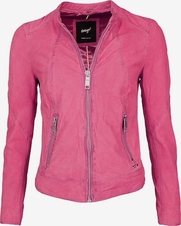 Maze Lederjacke perforiert ' Mabel ' in Pink: predná strana