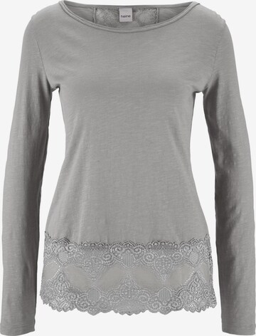 T-shirt heine en gris : devant