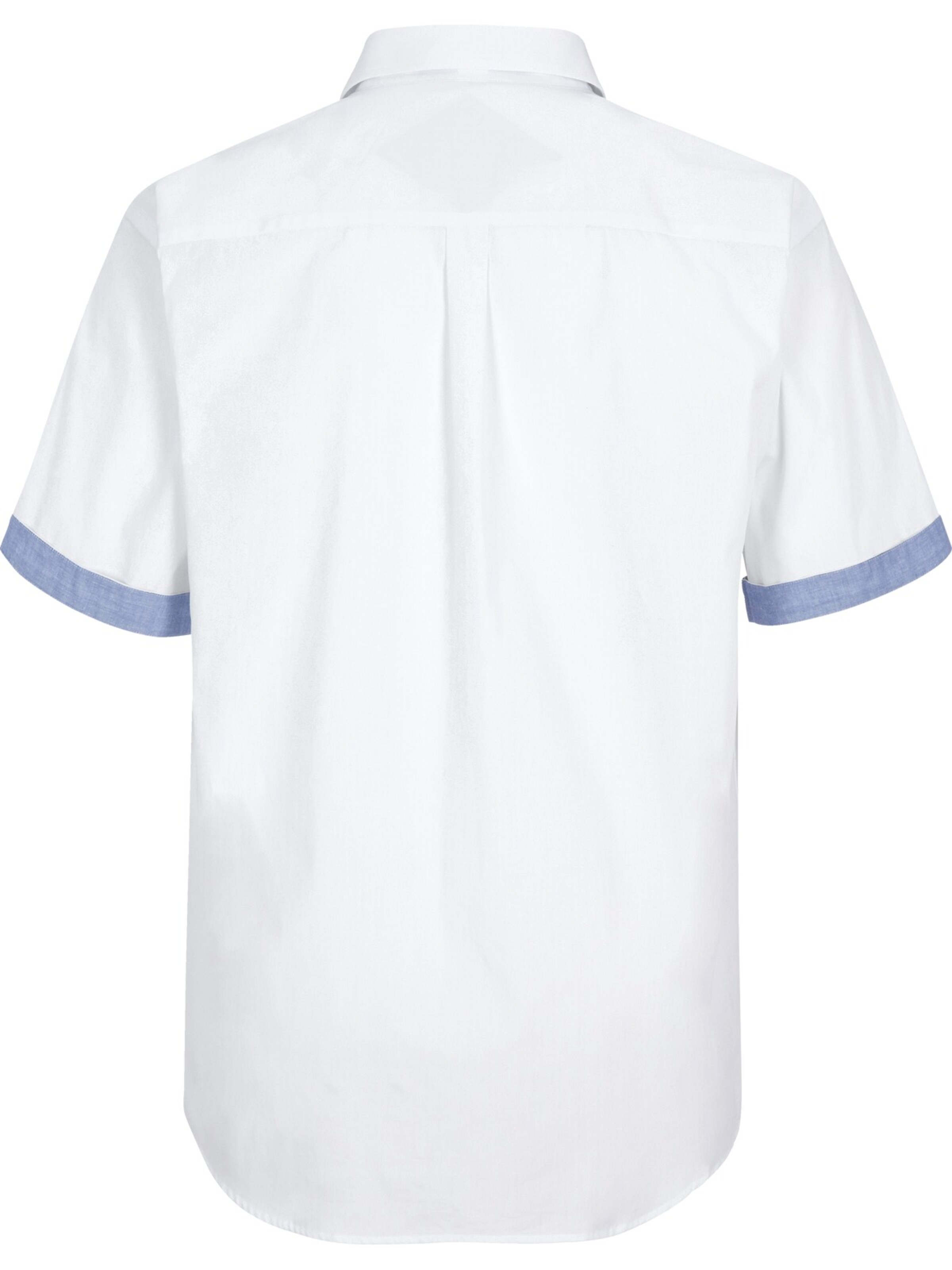 Jan Vanderstorm Comfort fit Button Up Shirt 'Evin' in Blue