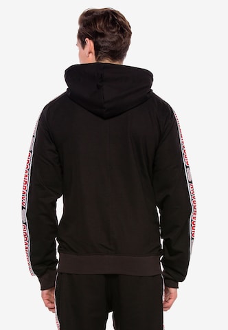 CIPO & BAXX Zip-Up Hoodie in Black