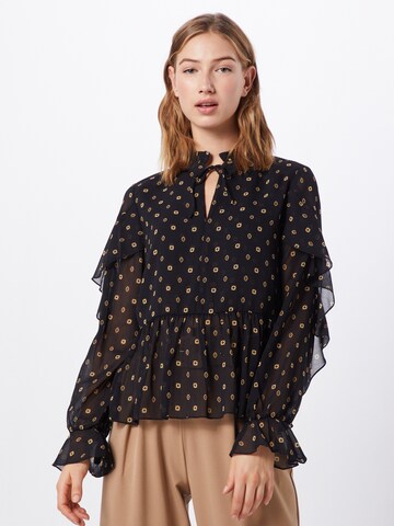 SCOTCH & SODA Blouse in Zwart: voorkant