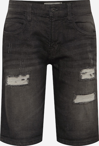 INDICODE JEANS Regular Jeans 'Kaden Holes' in Black: front