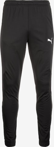 PUMA Tapered Workout Pants 'Liga Sideline Poly' in Black: front