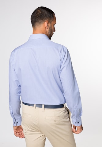 ETERNA Regular fit Button Up Shirt in Blue