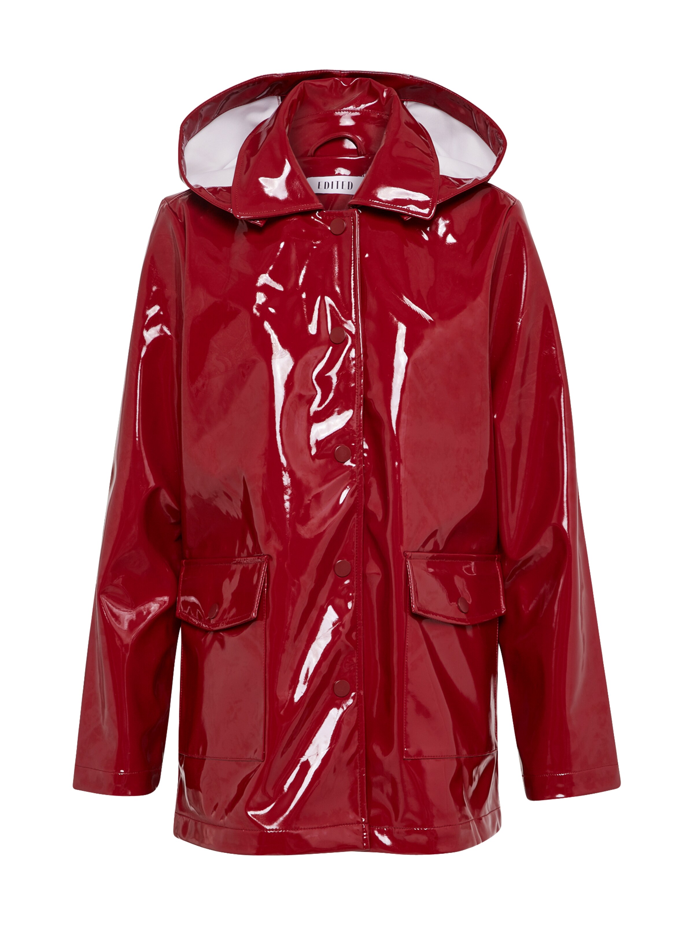 EDITED - Tussenmantel 'Rika' in de kleur Robijnrood