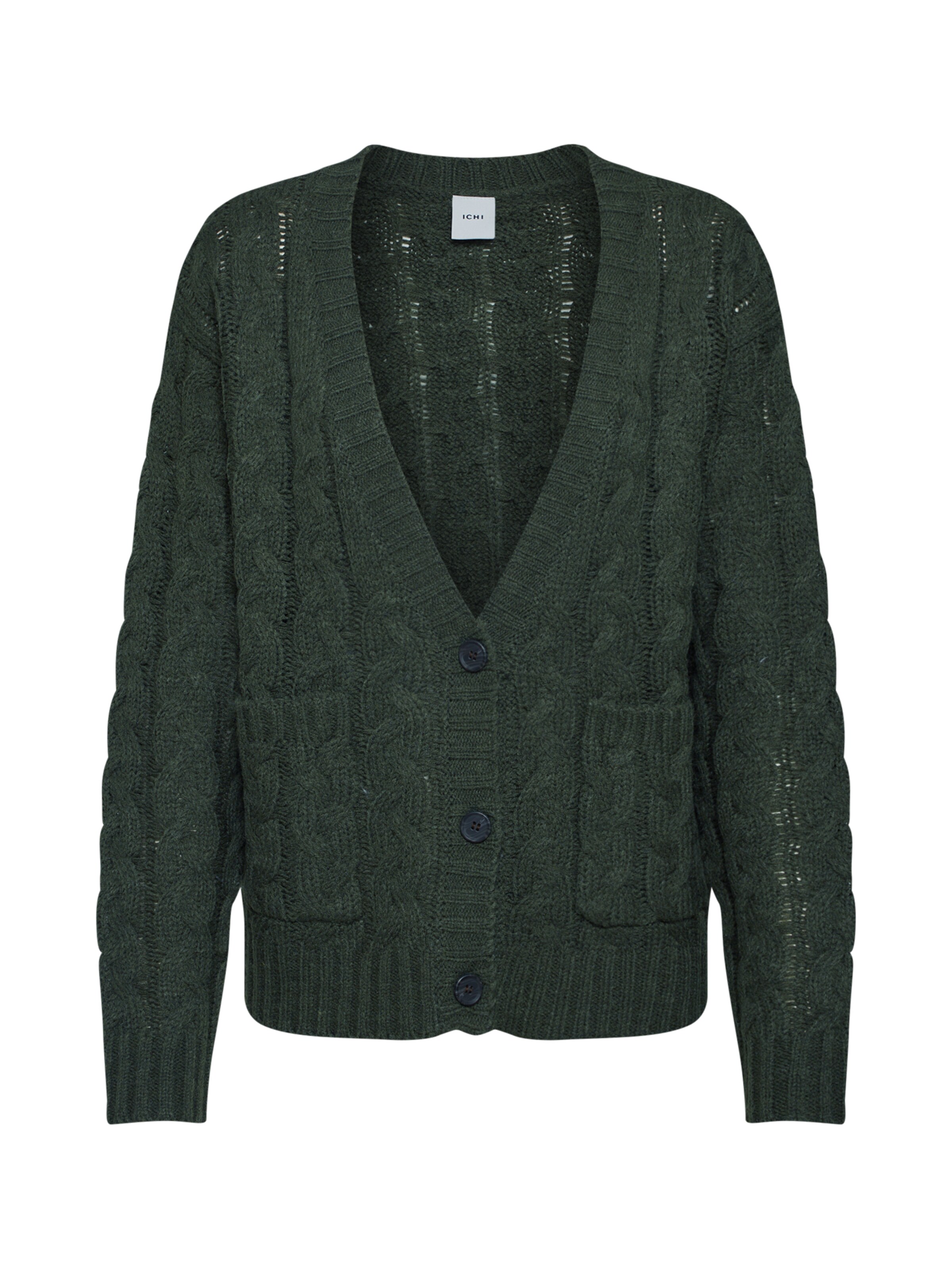 ICHI - Trui 'IHUMINA CA2' in de kleur Kaki