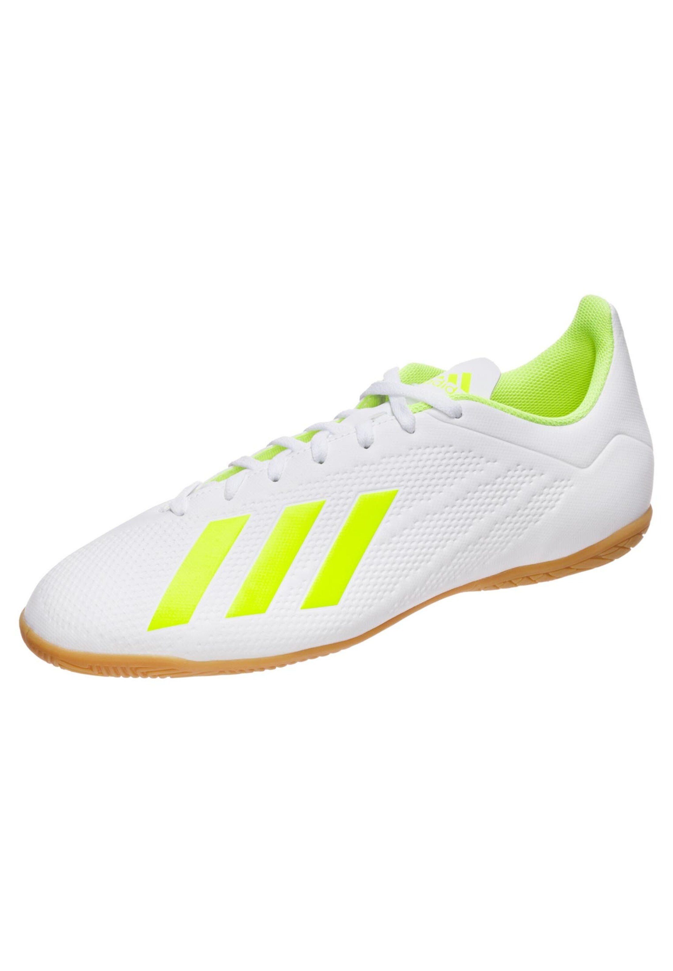 ADIDAS PERFORMANCE - Voetbalschoen 'X 18.4 Indoor' in de kleur Neongeel