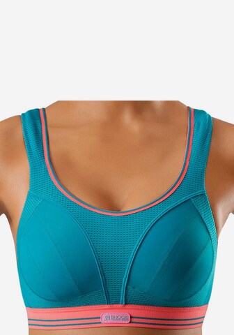 Bustier Soutien-gorge de sport 'Run' SHOCK ABSORBER en bleu : devant