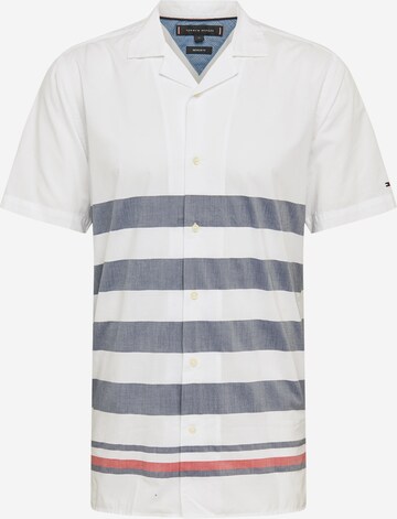 TOMMY HILFIGER Regular fit Button Up Shirt 'BRETON' in White: front