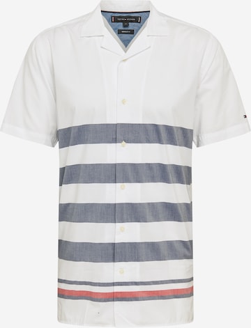 TOMMY HILFIGER Regular fit Overhemd 'BRETON' in Wit: voorkant