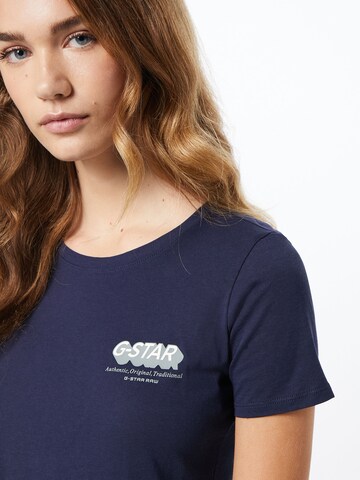 G-Star RAW Shirt 'Graphic' in Blauw