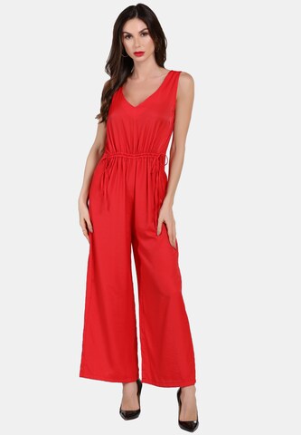faina Jumpsuit in Red: front