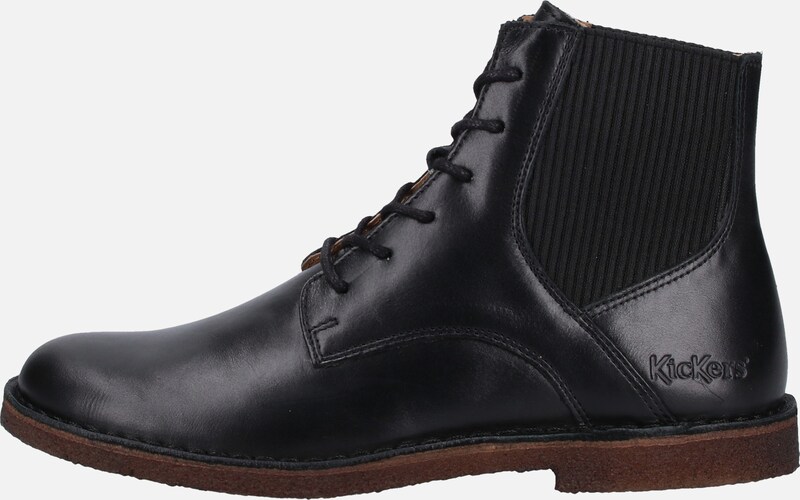 Stiefelette Boots Leder schwarz 39 wie Kickers Kreppsohle Stiefelette Boots Leder schwarz 39 wie Kickers Kreppsohle