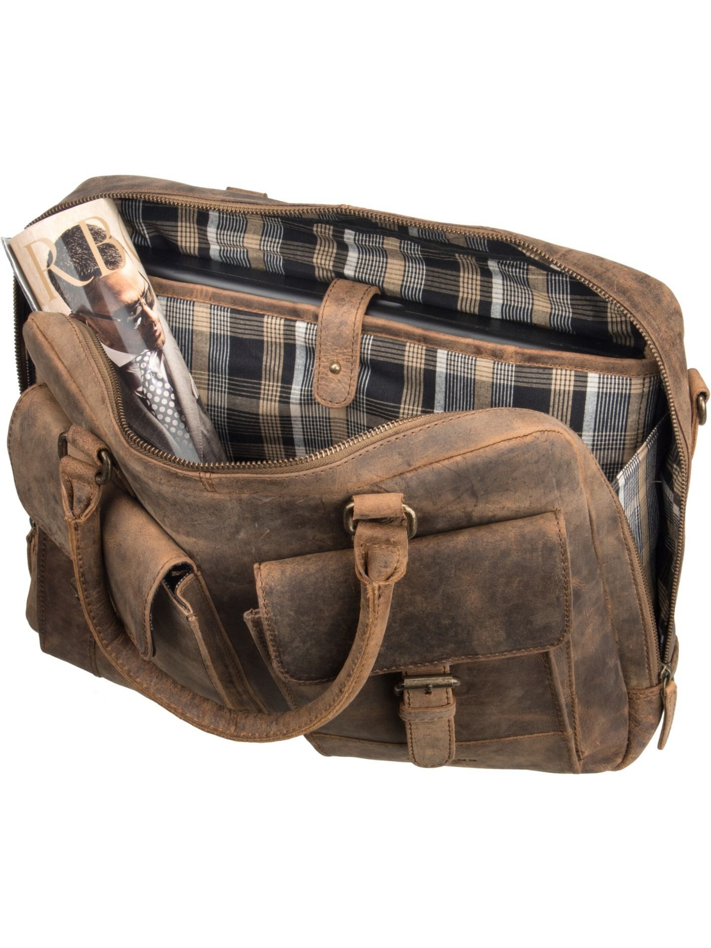 Borsa portadocumenti 'Antic' di Harold's in marrone