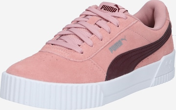 PUMA Rövid szárú sportcipők 'Carina' - rózsaszín: elől