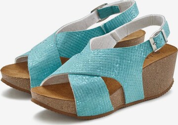 LASCANA Strap Sandals in Blue: front
