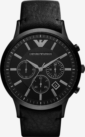 Emporio Armani Chronograph 'AR2461' in Schwarz: predná strana