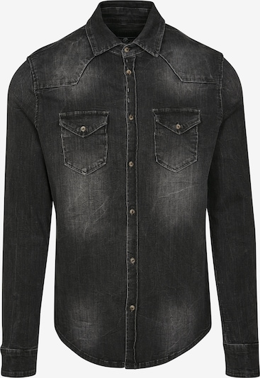 Brandit Button Up Shirt 'Riley' in Black denim, Item view