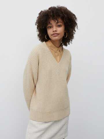 EDITED Pullover 'Claire' i beige: forside