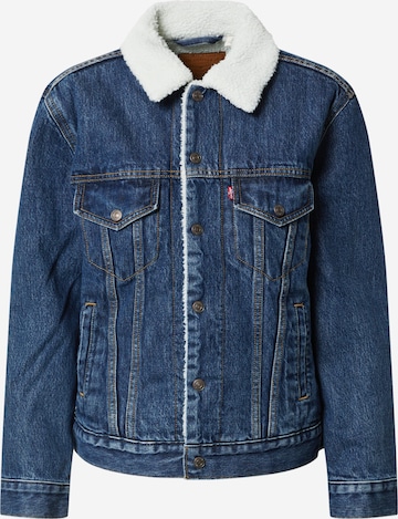 LEVI'S ® Between-season jacket 'Ex BF Sherpa Trucker' in Blue: front