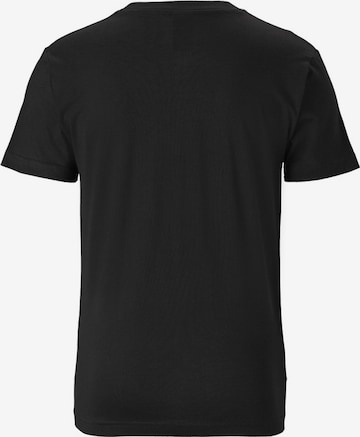 LOGOSHIRT Shirt 'FAST FOOD' in Black