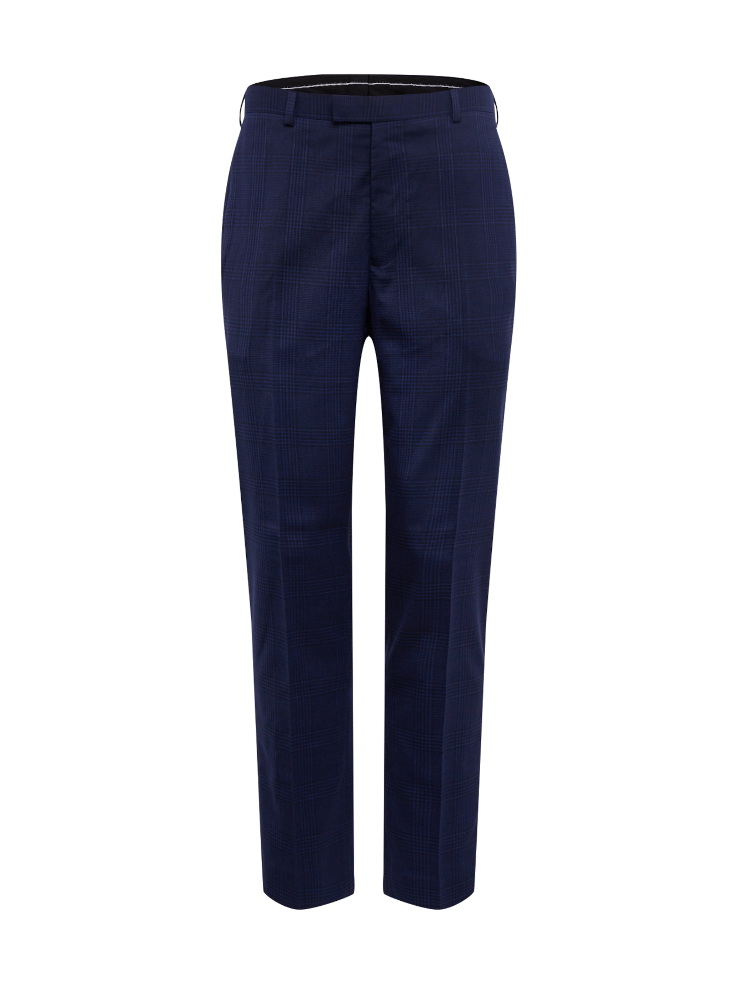 Coupe slim Pantalon à plis BURTON MENSWEAR LONDON en bleu : devant