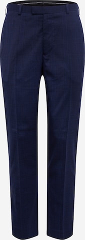 Coupe slim Pantalon à plis BURTON MENSWEAR LONDON en bleu : devant