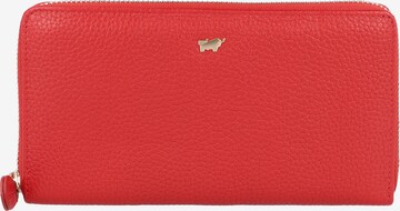 Braun Büffel Wallet in Red: front