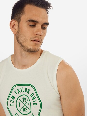 Coupe regular T-Shirt TOM TAILOR en beige