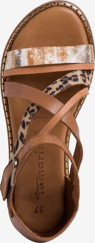 TAMARIS Strap sandal in Brown