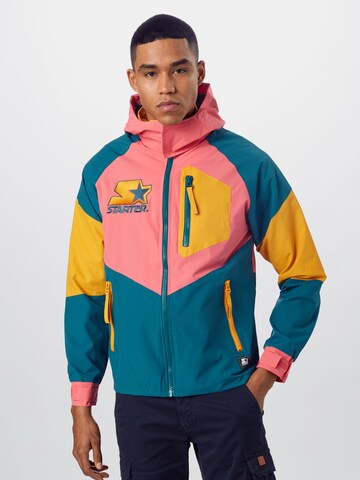 Starter Black Label Regular fit Tussenjas in Groen: voorkant