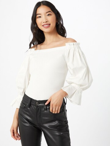 River Island Shirt in White: front