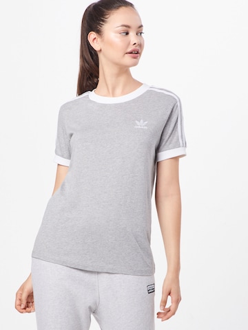 ADIDAS ORIGINALS Shirt 'Adicolor' in Grijs: voorkant
