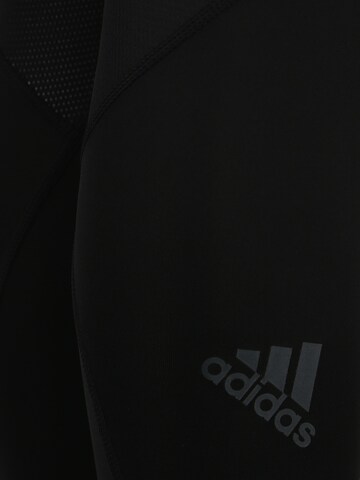 ADIDAS PERFORMANCE Skinny Sportbroek 'Alphaskin' in Zwart