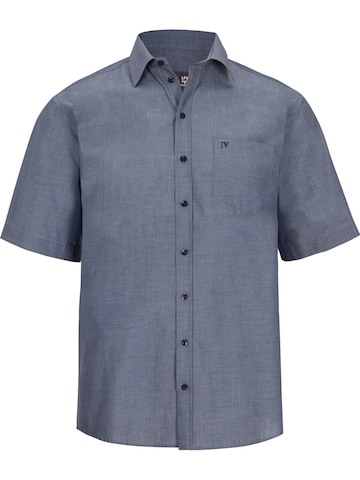 Jan Vanderstorm Comfort fit Button Up Shirt 'Evin' in Blue