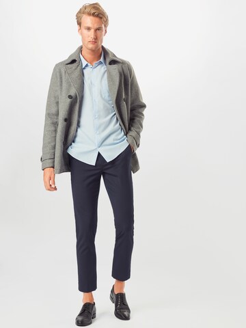 BURTON MENSWEAR LONDON Kitsas lõige Triiksärk, värv sinine