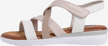 JANA Strap Sandals 'Troja' in White