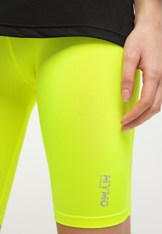 myMo ATHLSR Skinny Workout Pants in Yellow: front