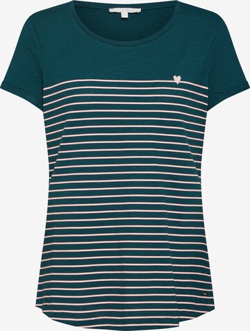 T-shirt TOM TAILOR DENIM en vert : devant