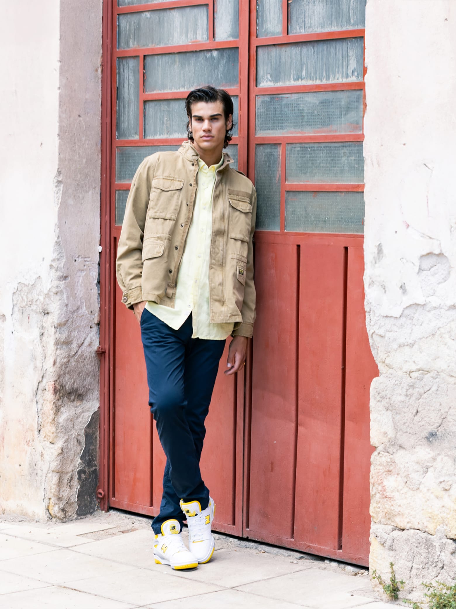 George - Cargo Beige Jacket Look