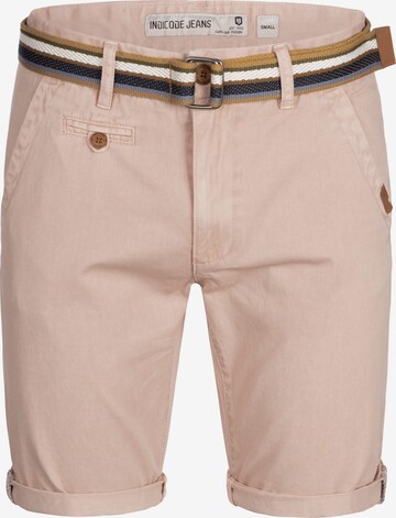 INDICODE JEANS Regular Shorts 'Cuba' in Pink: predná strana