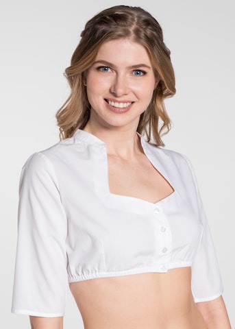 SPIETH & WENSKY Traditional Blouse 'Kensie' in White: front