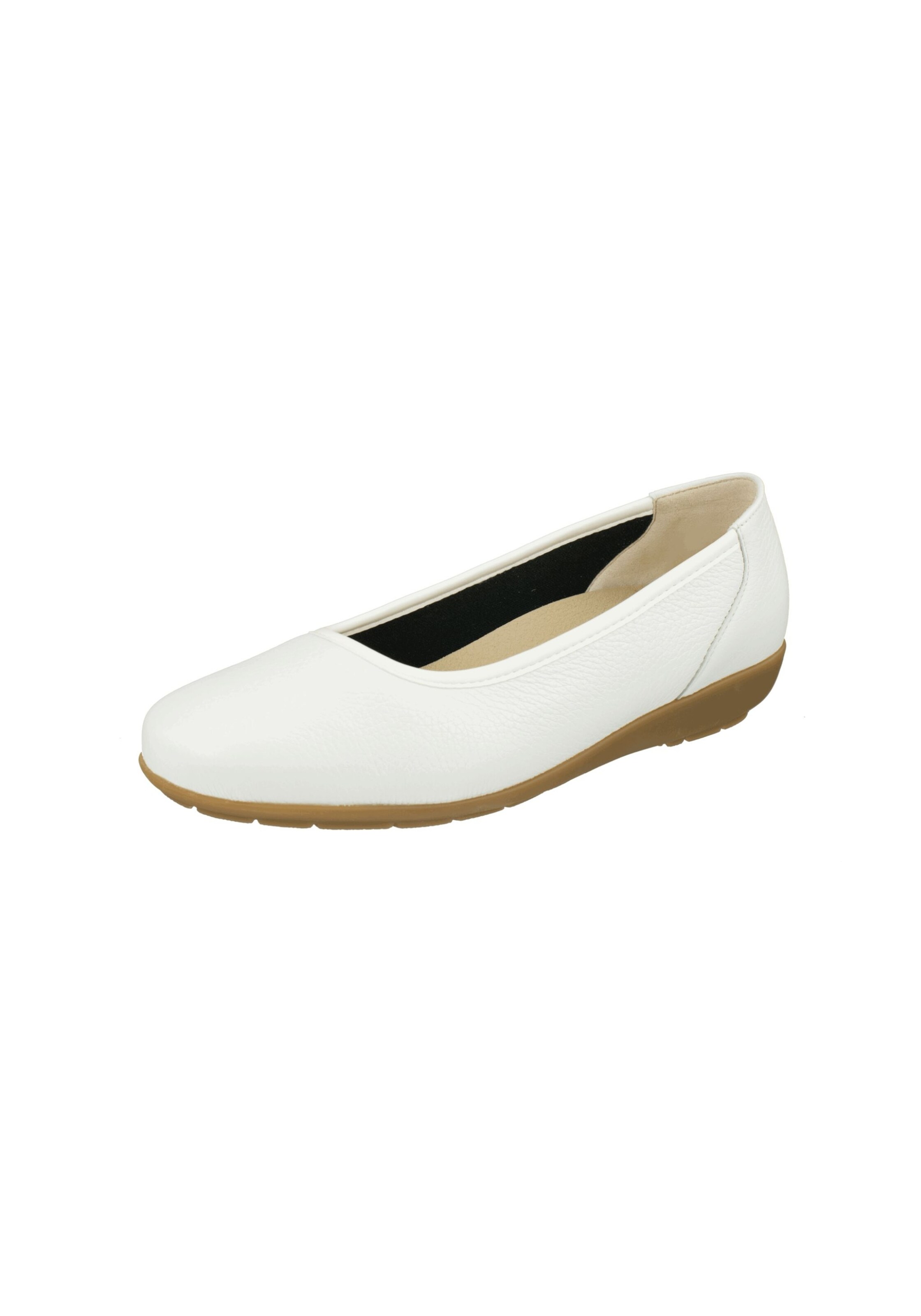 Natural Feet Ballet Flats 'Johanna' in White: front