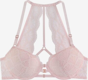 LASCANA Push-up Push-up-BH in Pink: predná strana