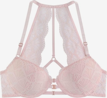 LASCANA Push-up Bra in Pink: front