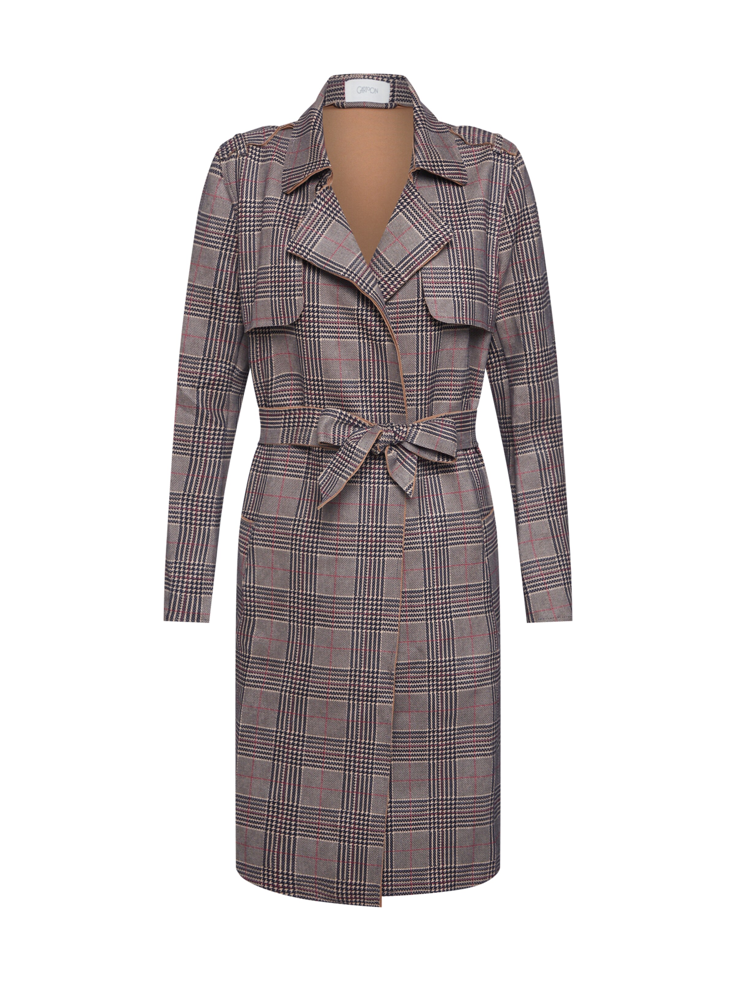 Cartoon - Mantel in dunkelgrau